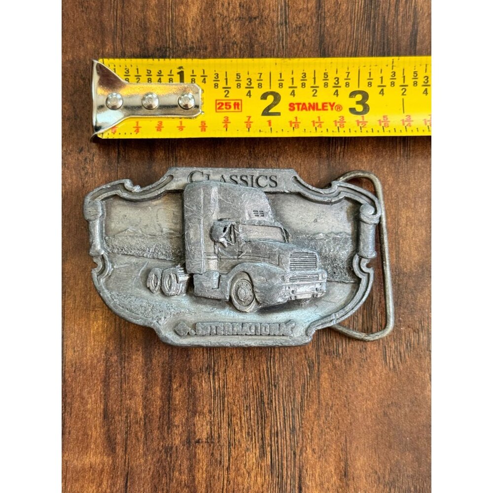 Vtg International 9300 Tractor Belt Buckle Tonkin Inc 88 Metal Bergamot Classics